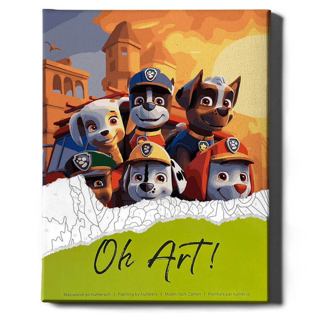 Malen nach Zahlen - Paw Patrol Feuerwehr