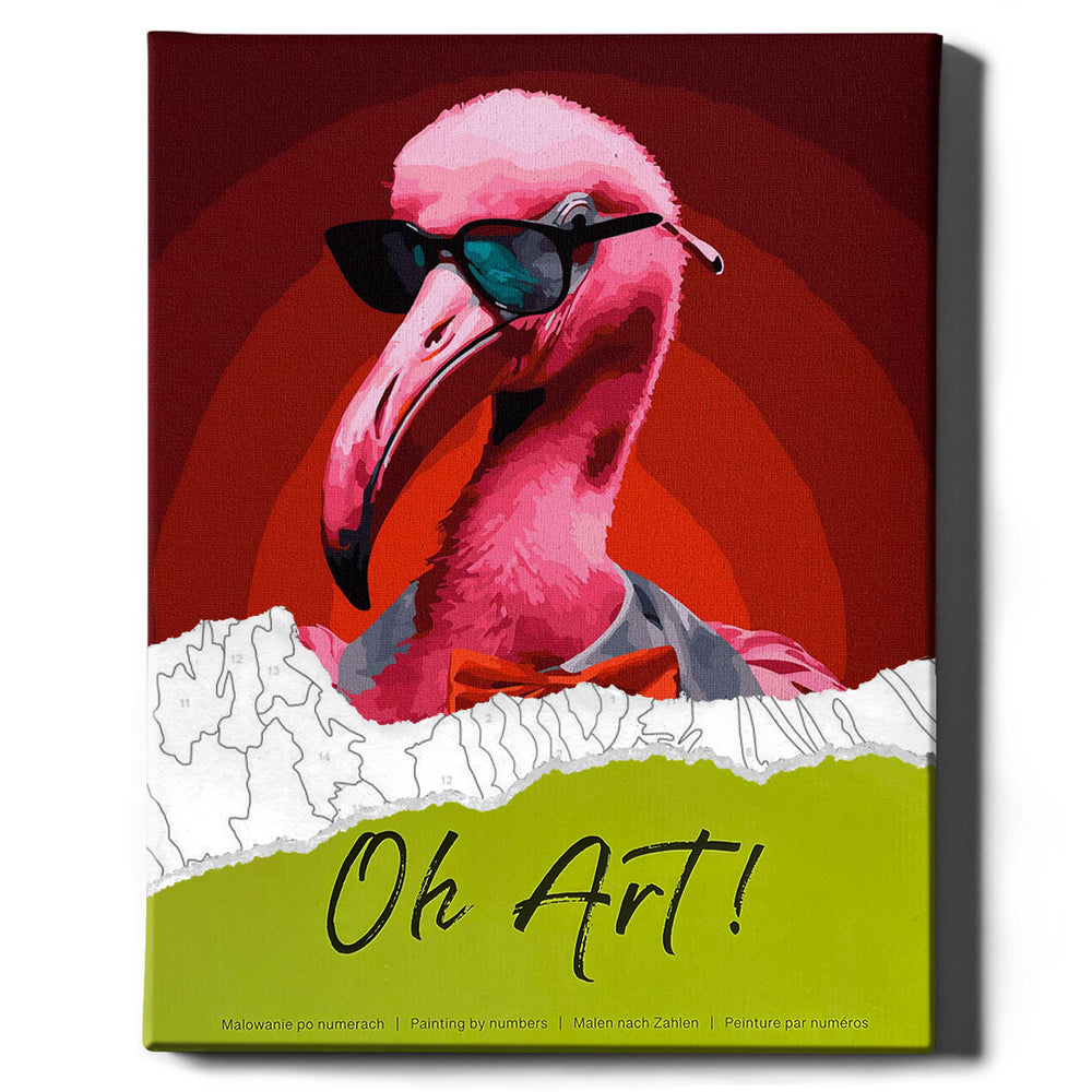 Malen nach Zahlen - Flamingo-Anwalt