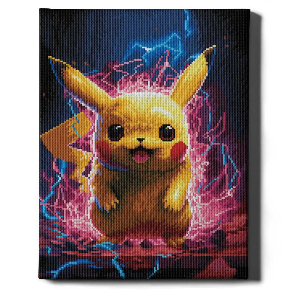 
                      
                        5D Diamond Painting Set 40x50 mit Rahmen –  Die Magie von Pikachu
                      
                    