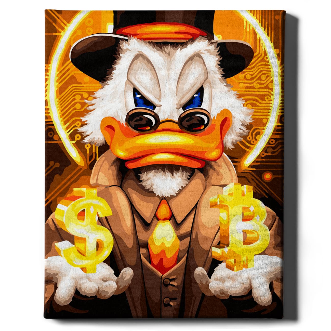 Malen nach Zahlen - Bitcoin Mr Duck