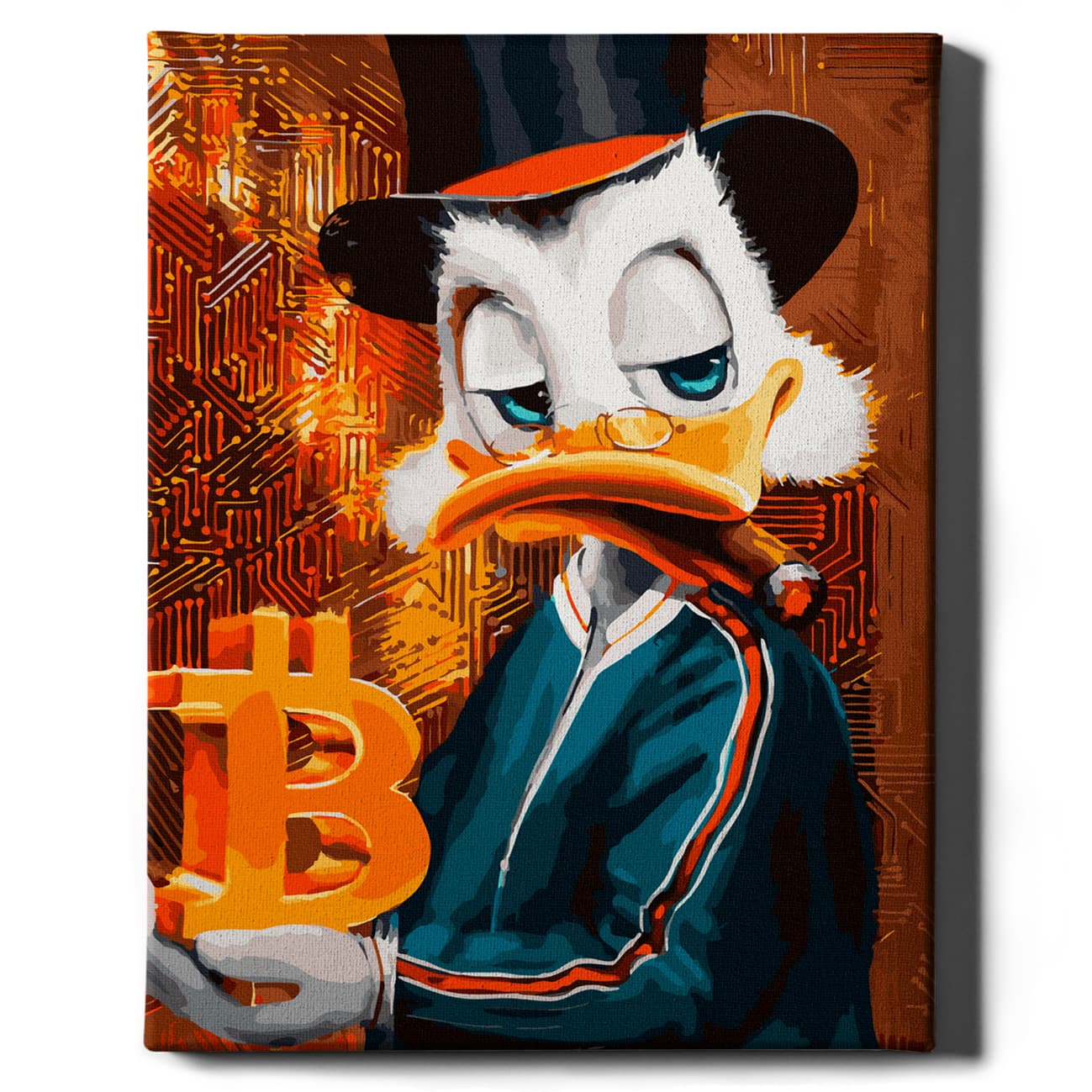 Malen nach Zahlen - Bitcoin Mr Duck