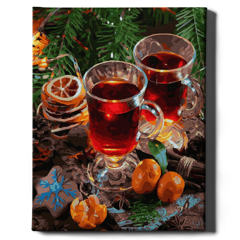 Malen nach Zahlen - Glühwein