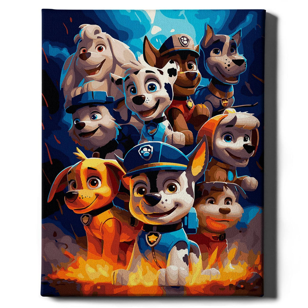 Malen nach Zahlen - Paw Patrol