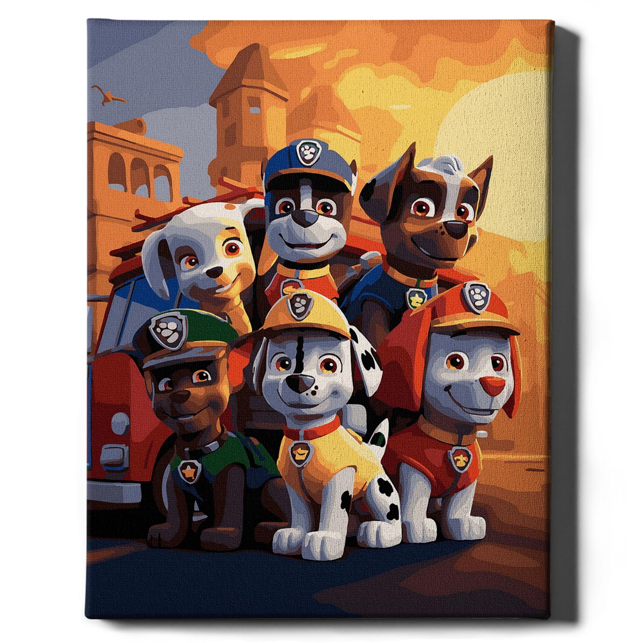 Malen nach Zahlen - Paw Patrol Feuerwehr