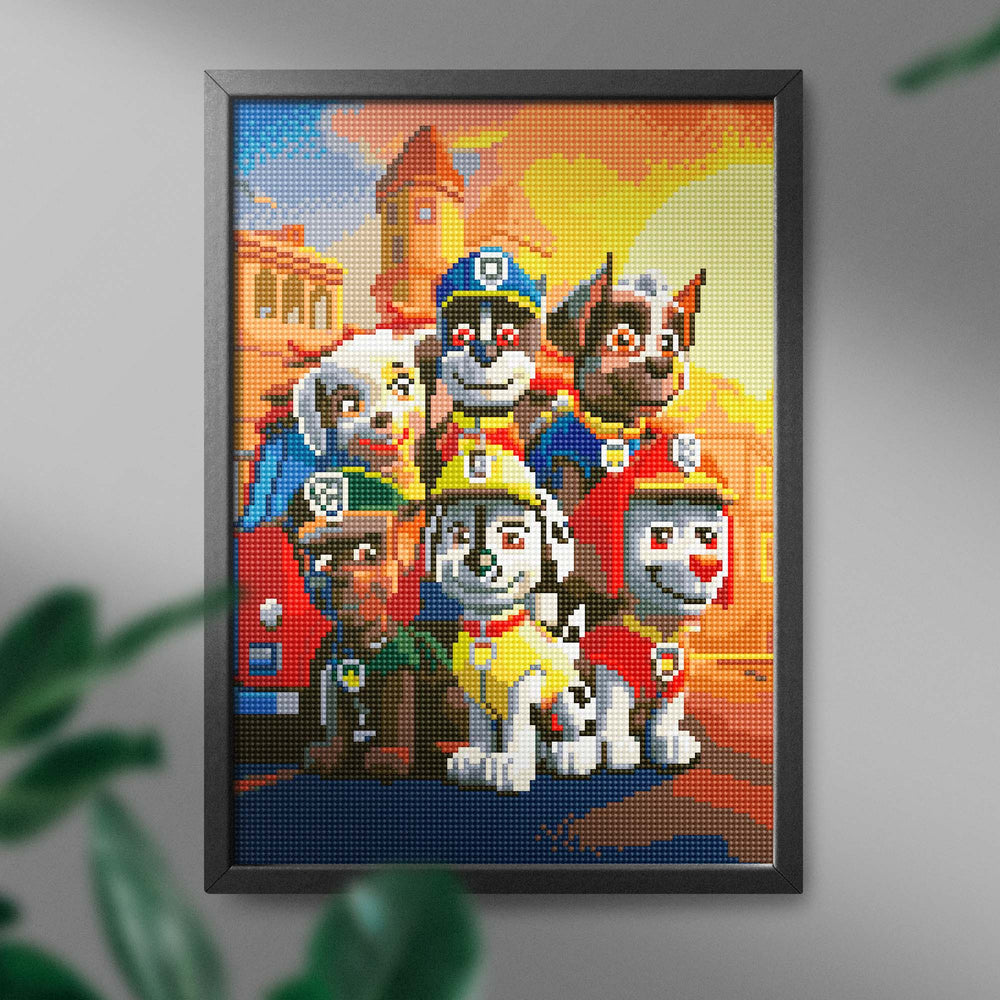 
                      
                        5D Diamond Painting Set 30x40 mit Rahmen – Paw Patrol
                      
                    