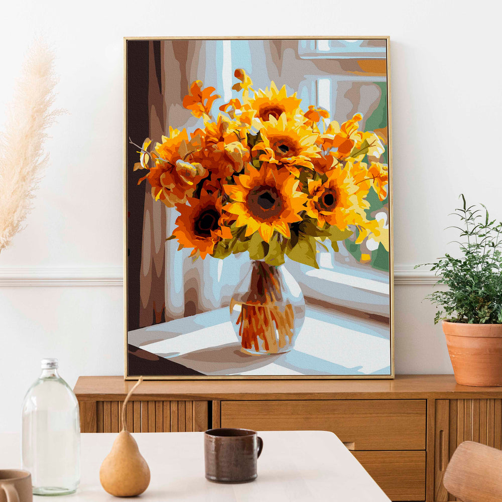 
                      
                        Malen nach Zahlen - Sonnenblumen auf der Fensterbank
                      
                    