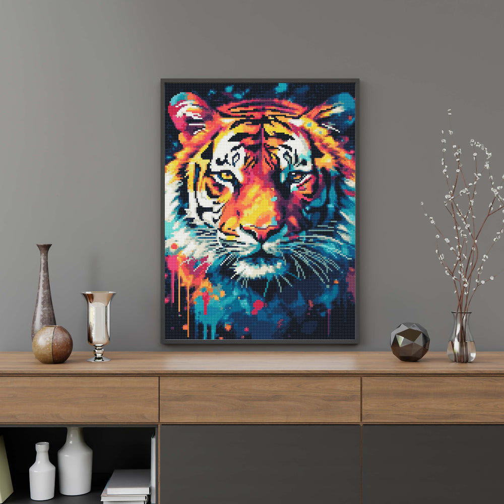 
                      
                        5D Diamond Painting Set 40x50 mit Rahmen – Tiger
                      
                    