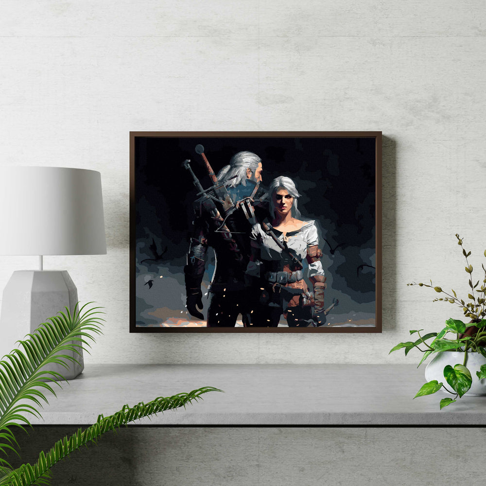 
                      
                        Hexer Geralt und Ciri - Malen nach Zahlen
                      
                    