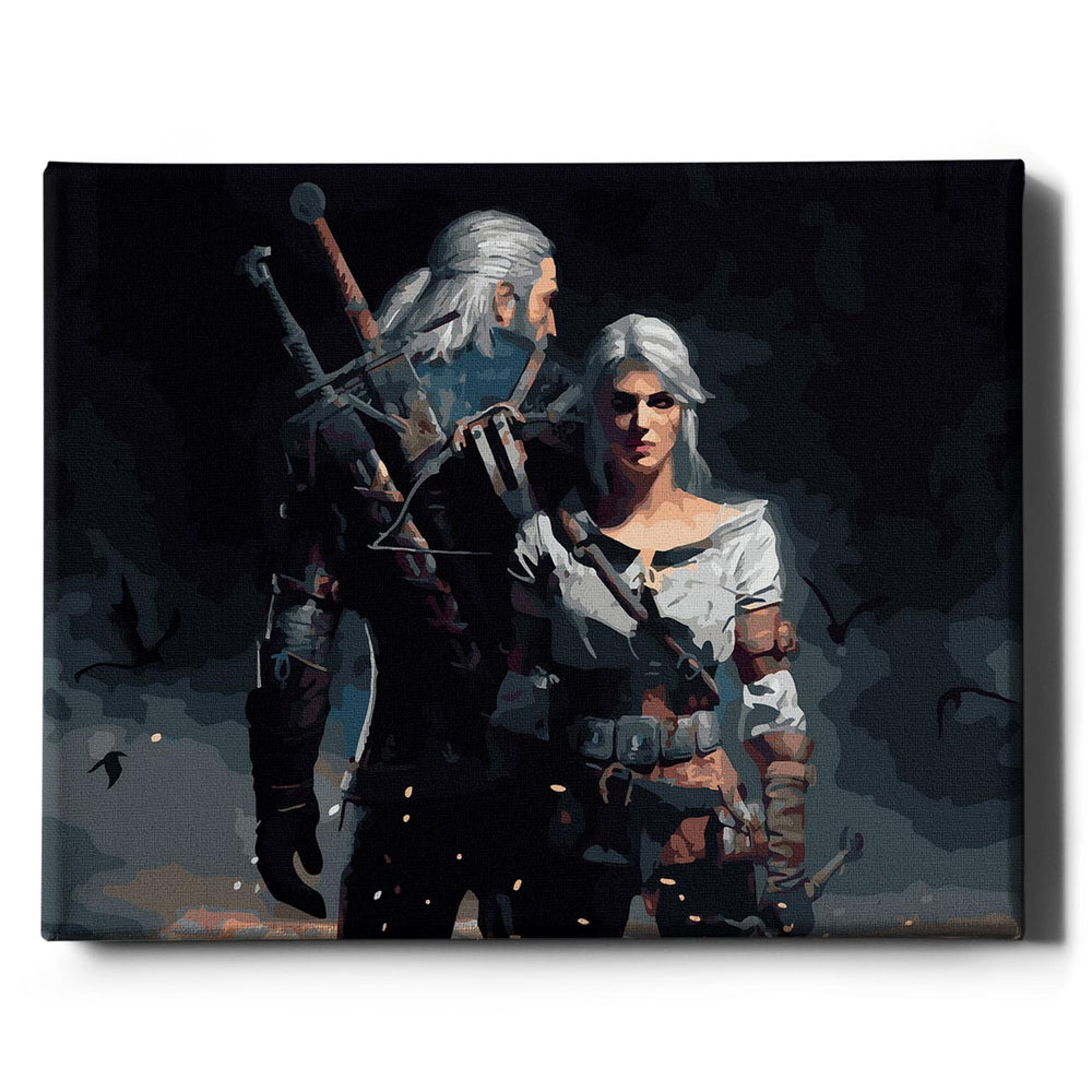 
                      
                        Hexer Geralt und Ciri - Malen nach Zahlen
                      
                    