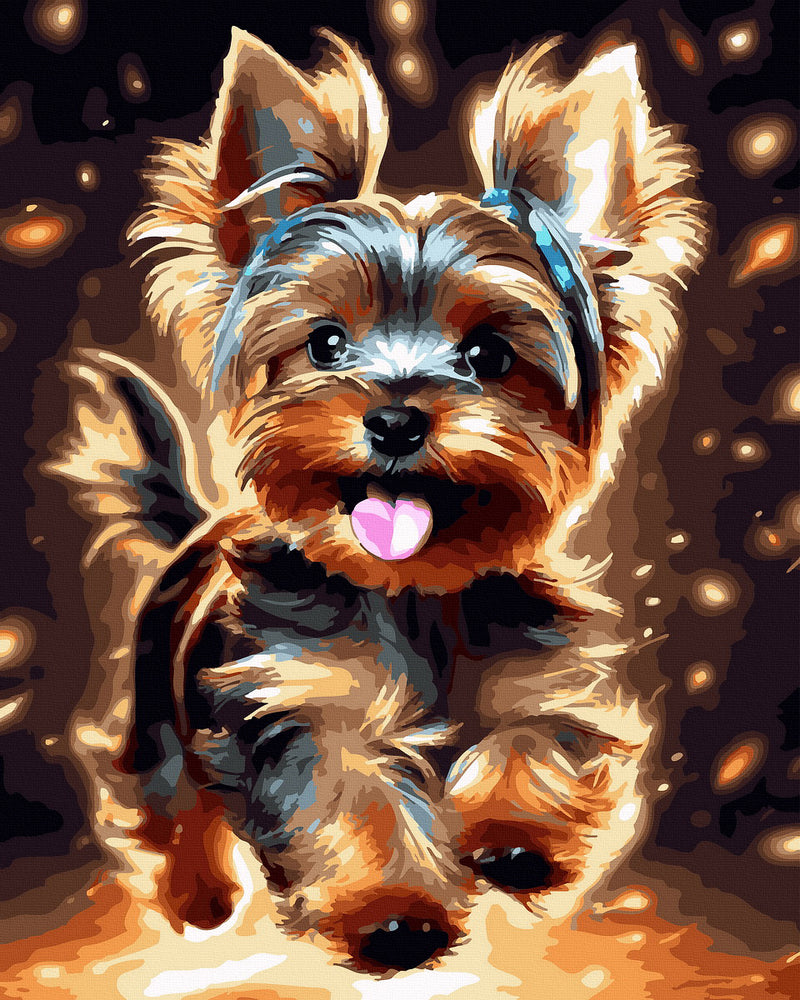 
                      
                        Malen nach Zahlen - Fröhlicher Yorkshire Terrier
                      
                    