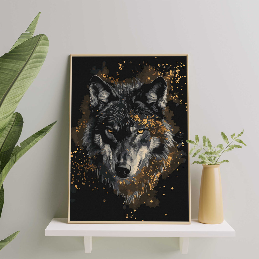 
                      
                        Malen nach Zahlen - Wolf in Gold
                      
                    