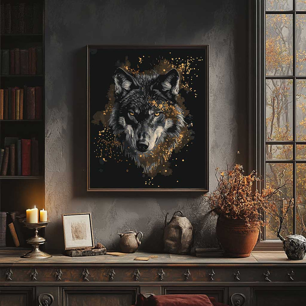 
                      
                        Malen nach Zahlen - Wolf in Gold
                      
                    